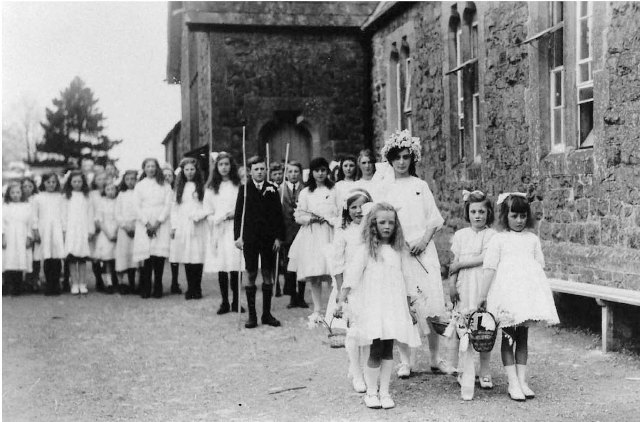 May Day at the old school in Church Road in the 1930s